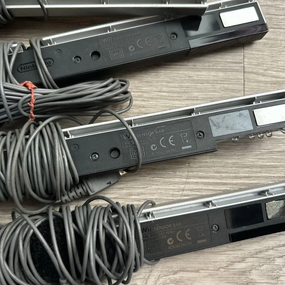 Nintendo Wii Sensor Bar Lot of 6 OEM Wired RVL-014 Wii & Wii U Genuine Tested